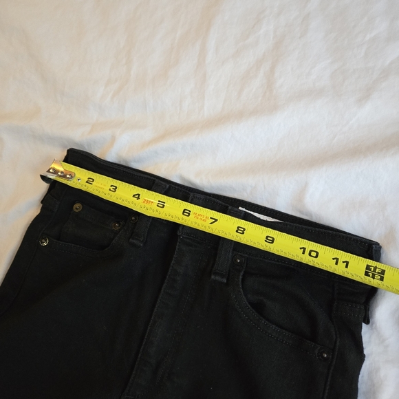 Rag & Bone sz 24 Nina High Rise Ankle Cigarette black jeans with frayed hem - Picture 8 of 13